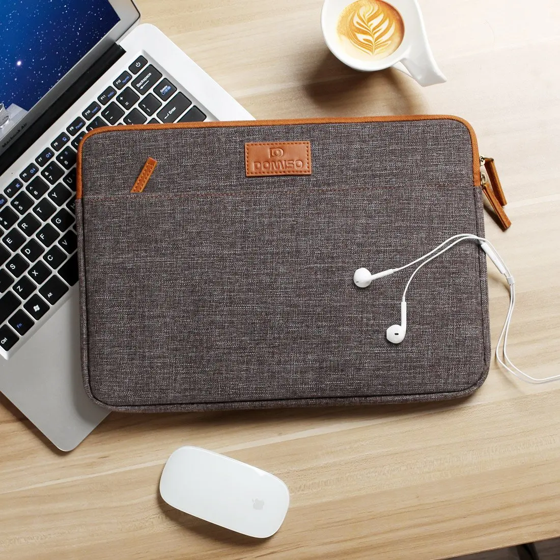 DOMISO 10 11 13 14 15,6 дюймов ноутбук рукав сумка из ткани планшет сумка Защита сумки для ноутбуков кожаный чехол для lenovo/hp/acer/Apple