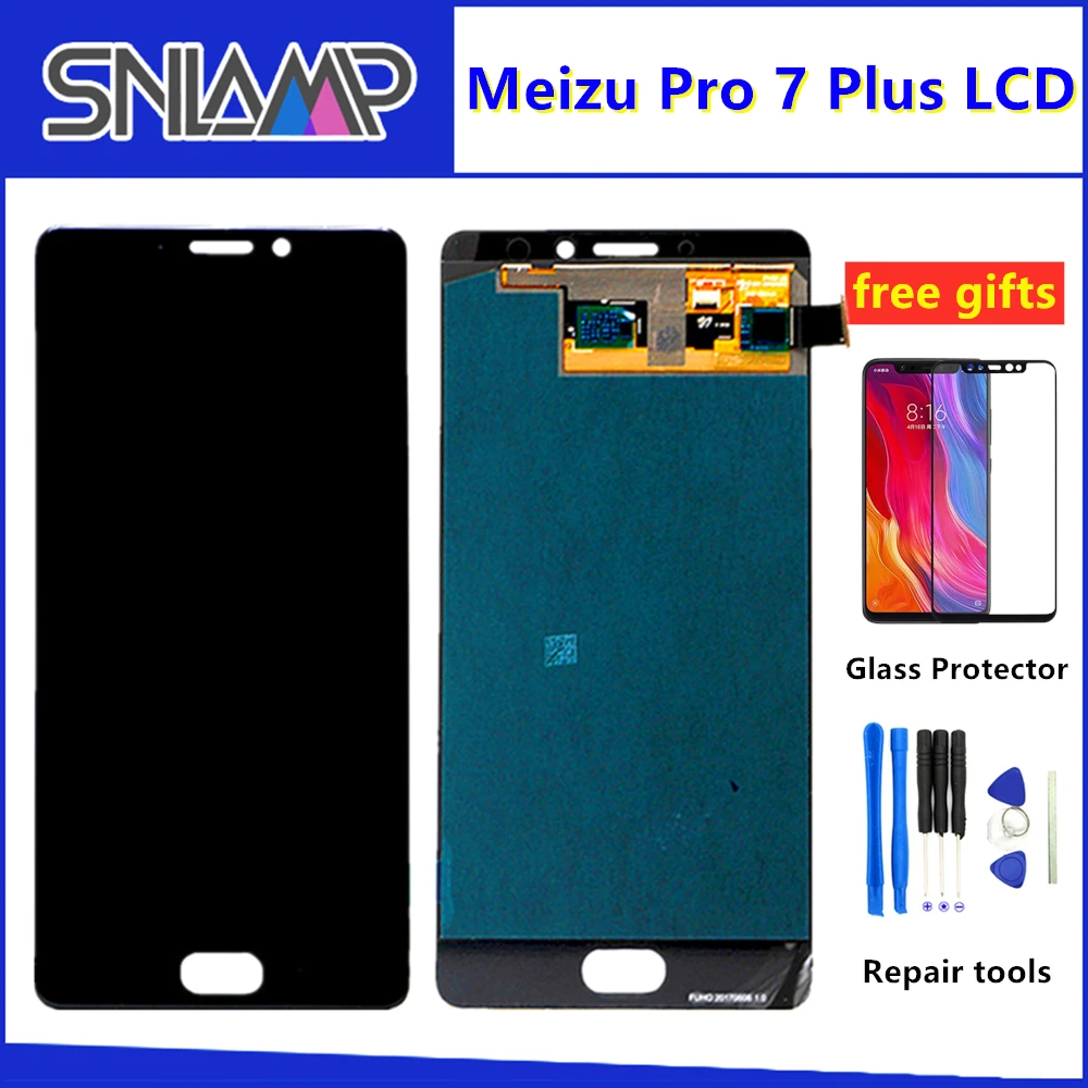 

Original For 5.7'' Meizu Pro 7 Plus LCD Display Screen+Touch Panel Digitizer With Frame For Pro7 Plus Super AMOLED Display