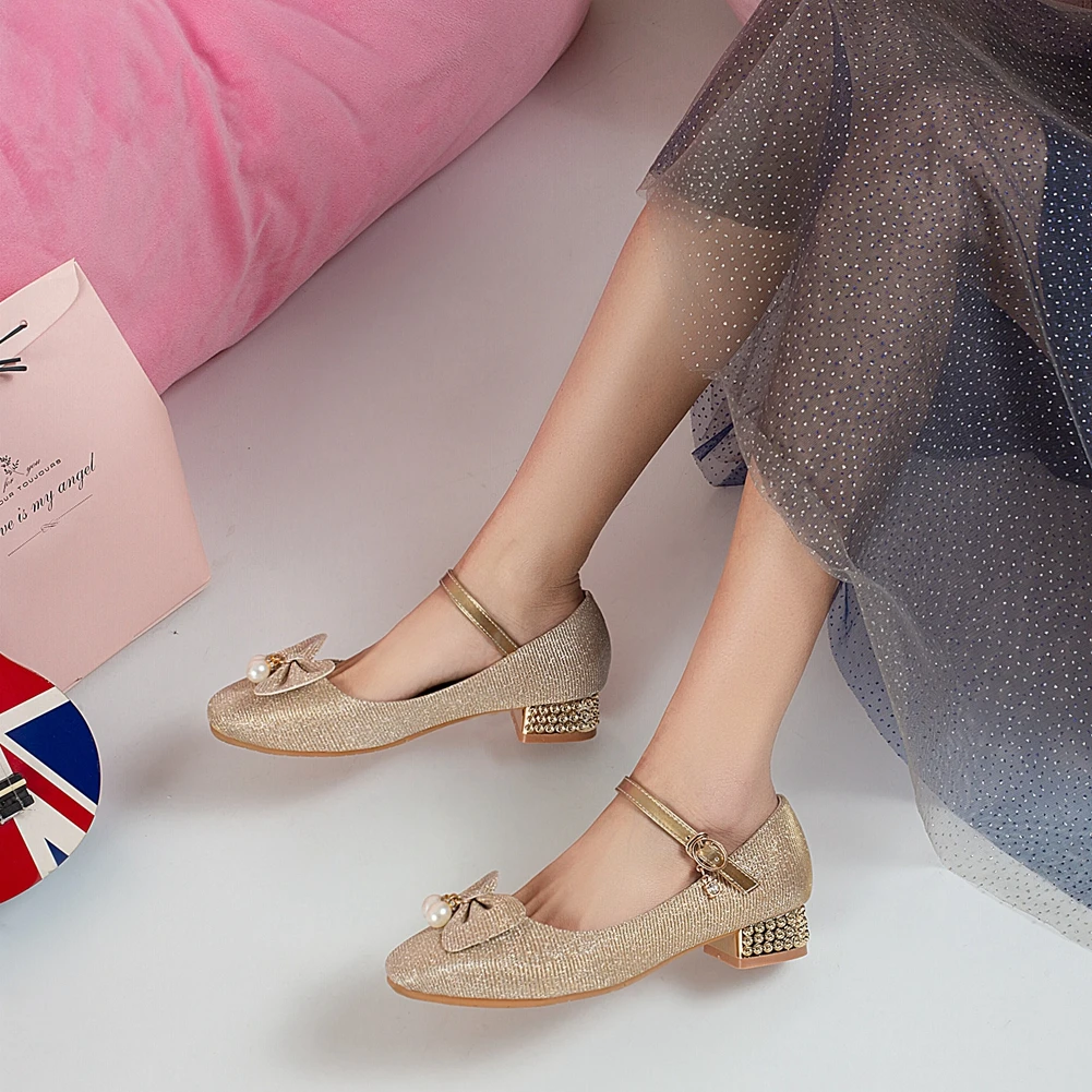 

Sarairis 2020 New Arrivals Mary Janes Pumps Woman Shoes Square Heels Buckle Strap Butterfly Summer Casual Shoes Women Pumps