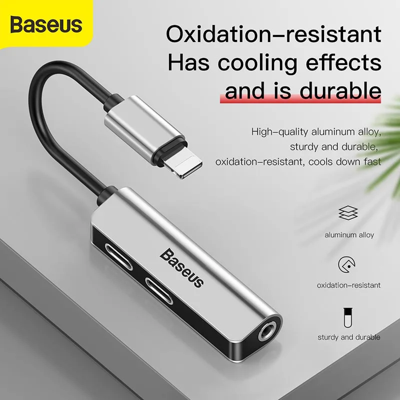 Адаптер Baseus с 3 разъемами для телефона и аксессуаров iPhone | Мобильные телефоны