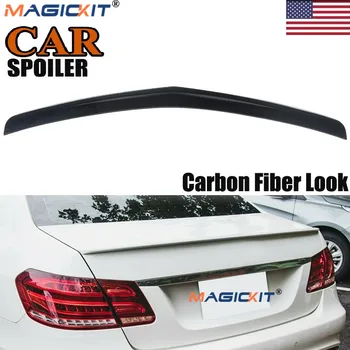 

MagicKit Carbon Fiber Look Rear Trunk Spoiler For 2010-2016 Mercedes Benz E-Class W212 4Door Saloon BIG PROMOTION US STOCK