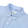 SIMWOOD 2022 Spring New Vertical Striped Shirts Men 100% Cotton Casual Shirts Slim Fit Chest Pockets Shirt  SK130123 ► Photo 2/6