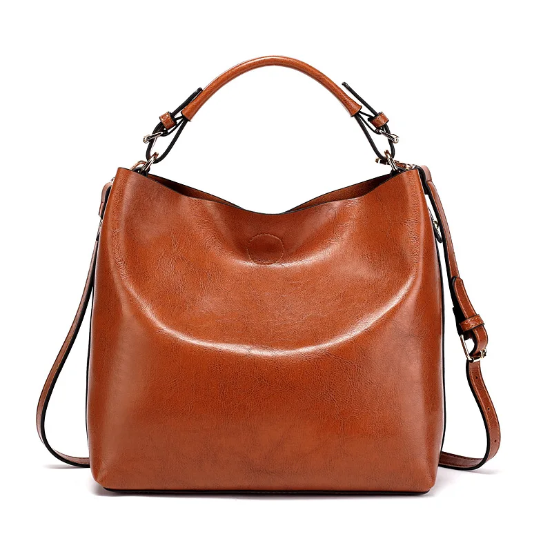 Women's single shoulder bag oblique satchel bag simple handbag European and American retro mother bag