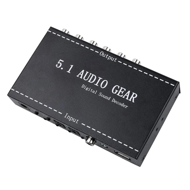 5 1 o Gear Channel AC3/DTS 3 мм цифровой объемный звуковой декодер стерео сигналы HD плеер EU