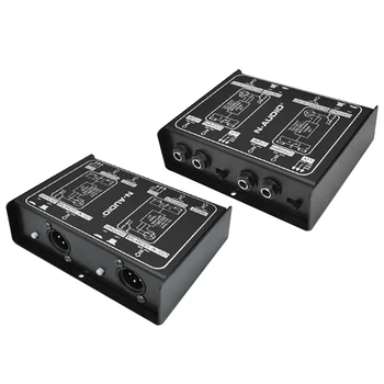 

For Electric Guitar Performance Adjustable Universal Adapter Direct Injection Audio Converter Dual-Channel Passive Professional