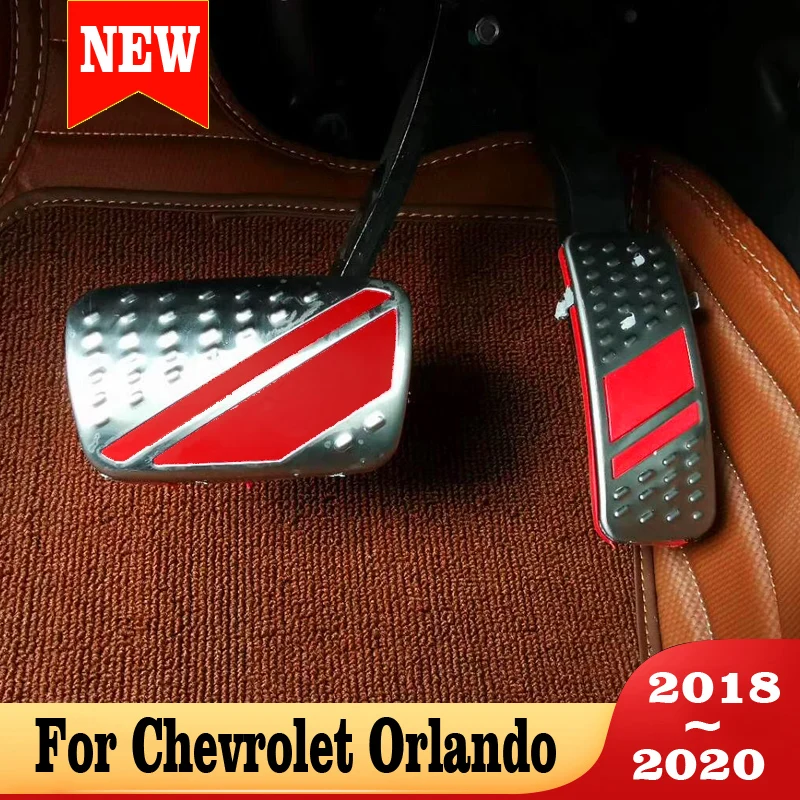 

Car Pedals Foot Fuel Brake Clutch Foot Rest Cover Pad For Chevrolet Orlando 2018-2020 Car Styling Accessories