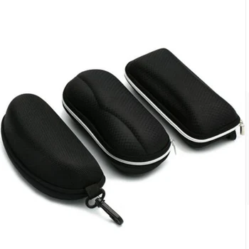 

High Quality Microfiber Black Glasses Case Protable Sunglasses Protector Glasses Bag Glasses Zipper Case Eyewear Accessories