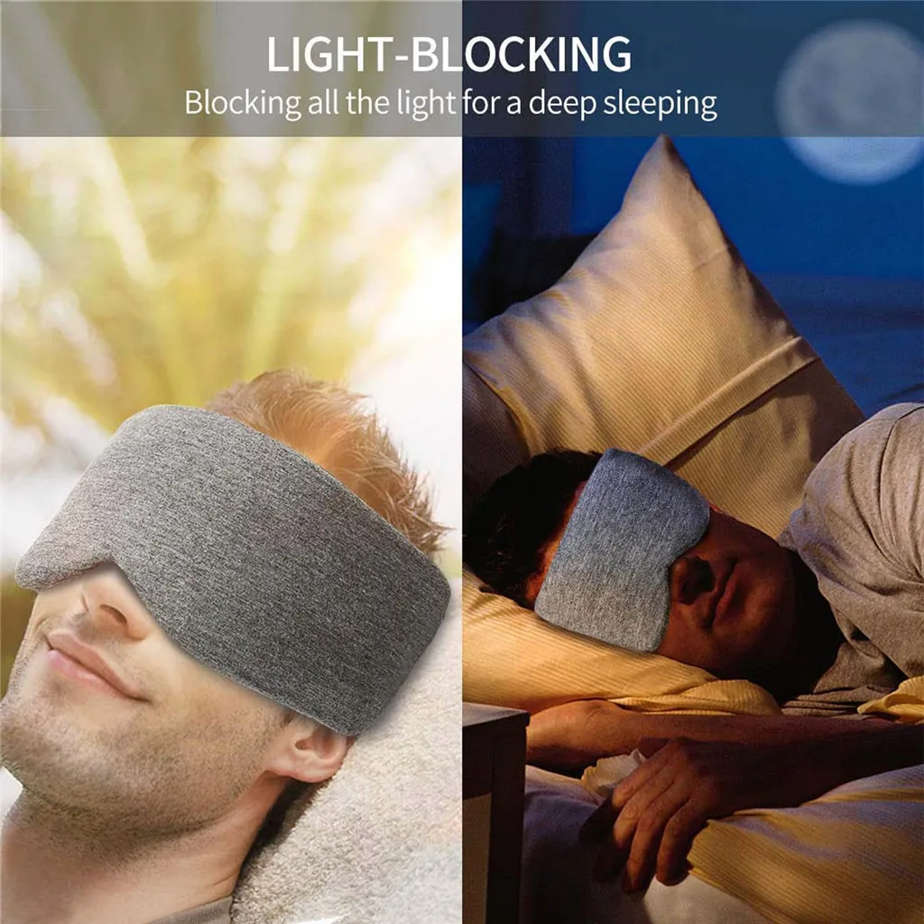 Регулируемое Sleep Aid Eye Mask Gray Sleeping Mask Защита глаз удобные и долговечные сна Очки для путешествий или дома Дек