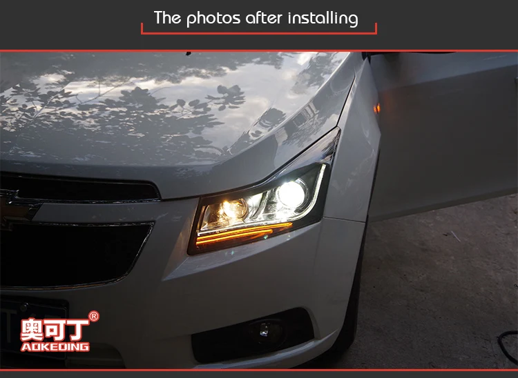 Фара для Chevrolet Cruze 2009- головной светильник s противотуманный светильник s дневной ходовой светильник DRL H7 светодиодный Биксеноновая лампа автомобильные аксессуары