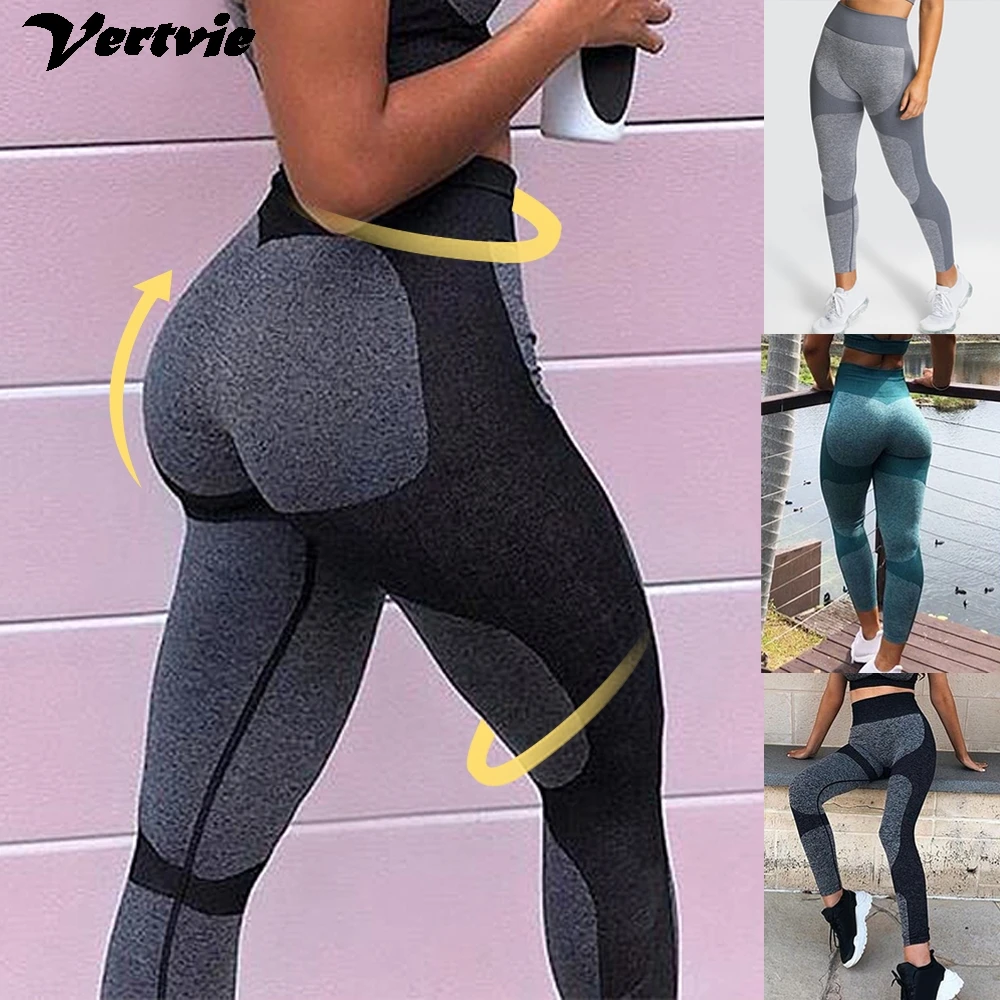2019 быстросохнущие штаны для йоги с пуш ап высокой талией эластичные спортивные