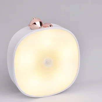 

5 LED Night Light Magnetic Wireless Detector Light Chargeable Wall Lamp Infrared PIR Motion Sensor Light Auto for Cabinet Stair