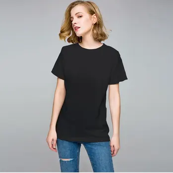 

Summer Fashion Sheer Solid Women Black Cotton 2020 T Shirt Basic T-shirt Casual O-neck Tops Short Sleeve Tee Shirt