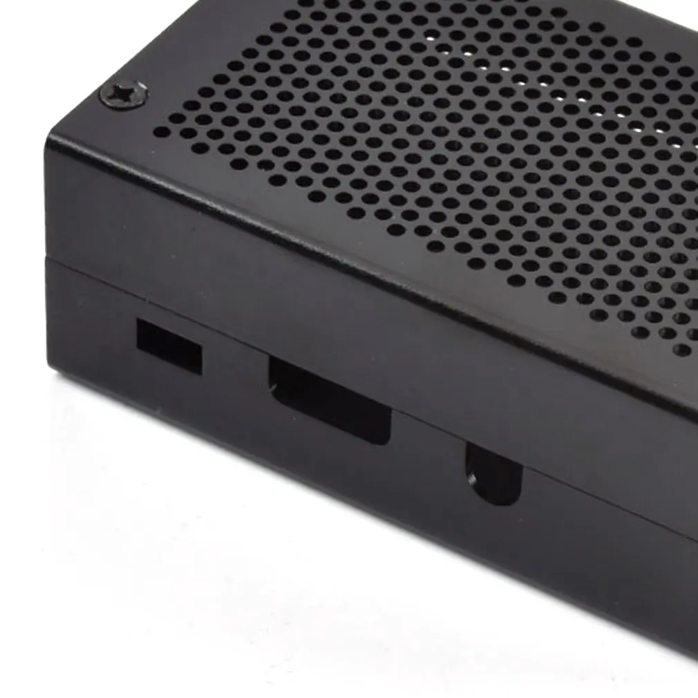 Для Raspberry Pi 3 Model B+ Алюминиевый Чехол, черный чехол, металлический корпус, совместимый для Raspberry Pi 3 Model B
