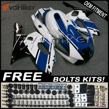 

Custom fairing for YZF600R Thunderent 1997-2007 97-07ABS plastic motorcycle hull blue white+gifts
