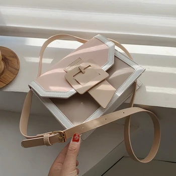 

2020 Beach Transparent Bags Clear Purse Women Handbags Purse Designer Hit Color Female Shoulder Bags Fashion Chic Crossbody Bag
