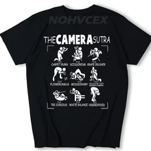 Новая модная одежда футболка с изображением камеры Сутра забавная футболка с короткими рукавами для фотосъемки