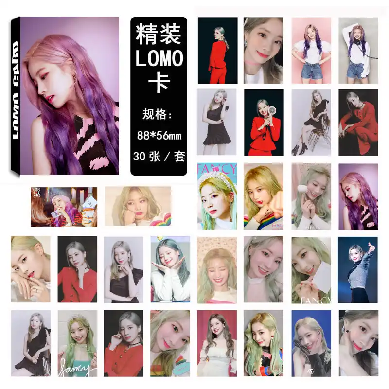 30pcs Set Kpop Twice Kim Dahyun Single Photocard Set Fancy You Album Hd Good Quality Photo Card Twice Kpop Fans Collection Stationery Set Aliexpress
