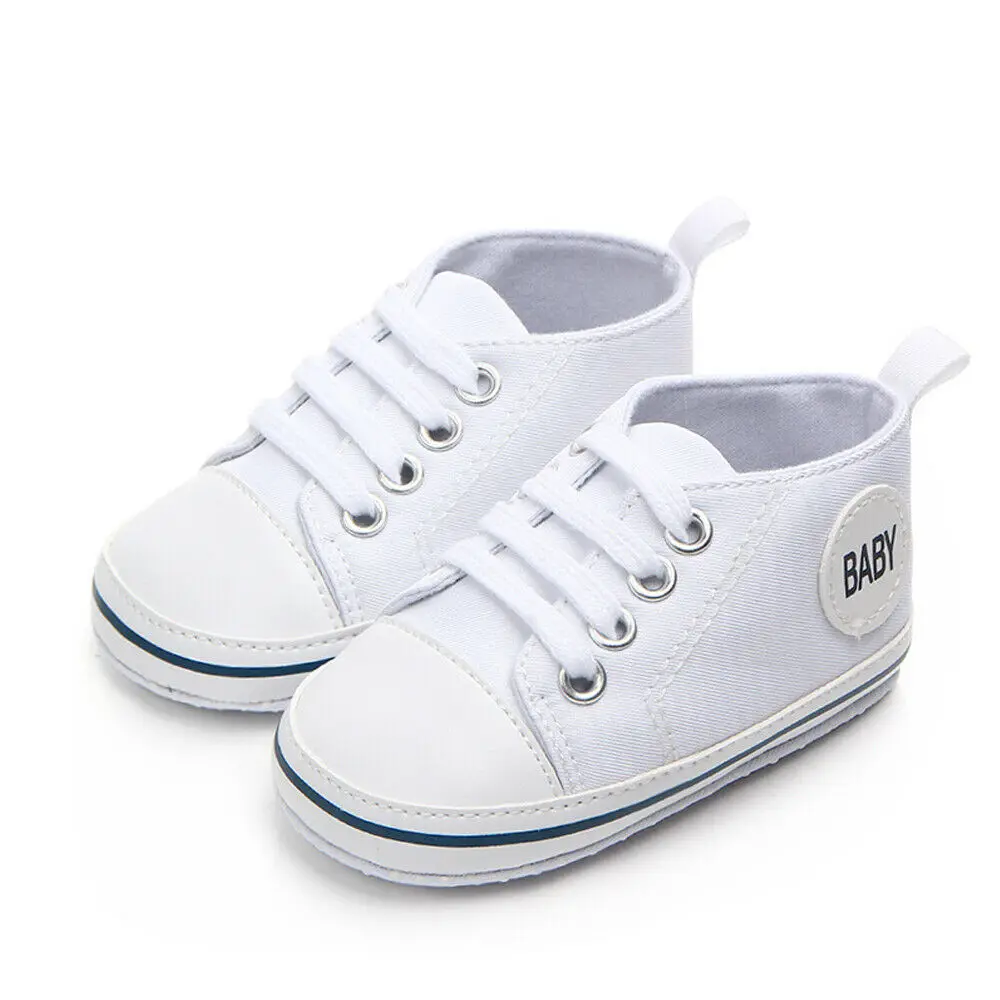 Zapatillas deportivas de lona para niños y niñas, zapatos de primeros zapatos de andar suaves para primeros pasos de 0 a 18 meses, 2020