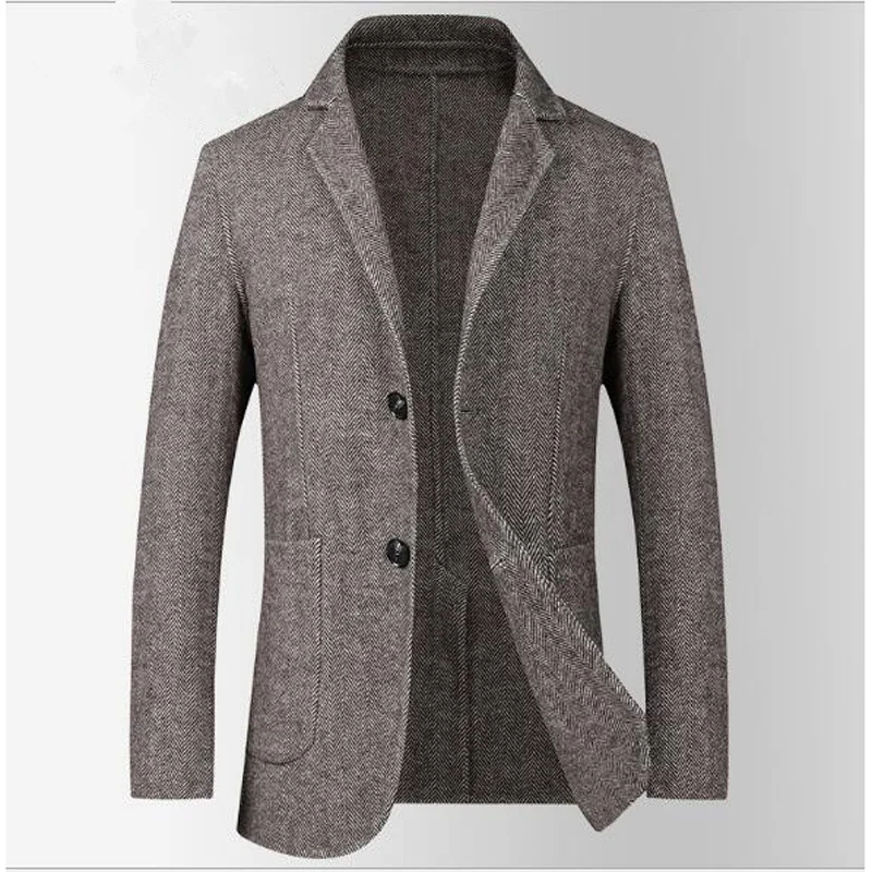 

New Arrival Brand Clothing Jacket Suit Jacket Men Wool Blazer Fashion Male Suits Casual Winter Blazers Men