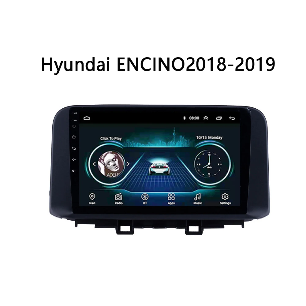

9" Quad-core 2.5D IPS screen Android 10 Car GPS radio Navigation for Hyundai Kona Kauai Encino 2017-2019
