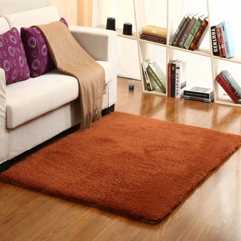 Коврики и ковры одноцветные ковры из искусственного меха прямоугольные ковры для гостиной CT45001 - Цвет: 1