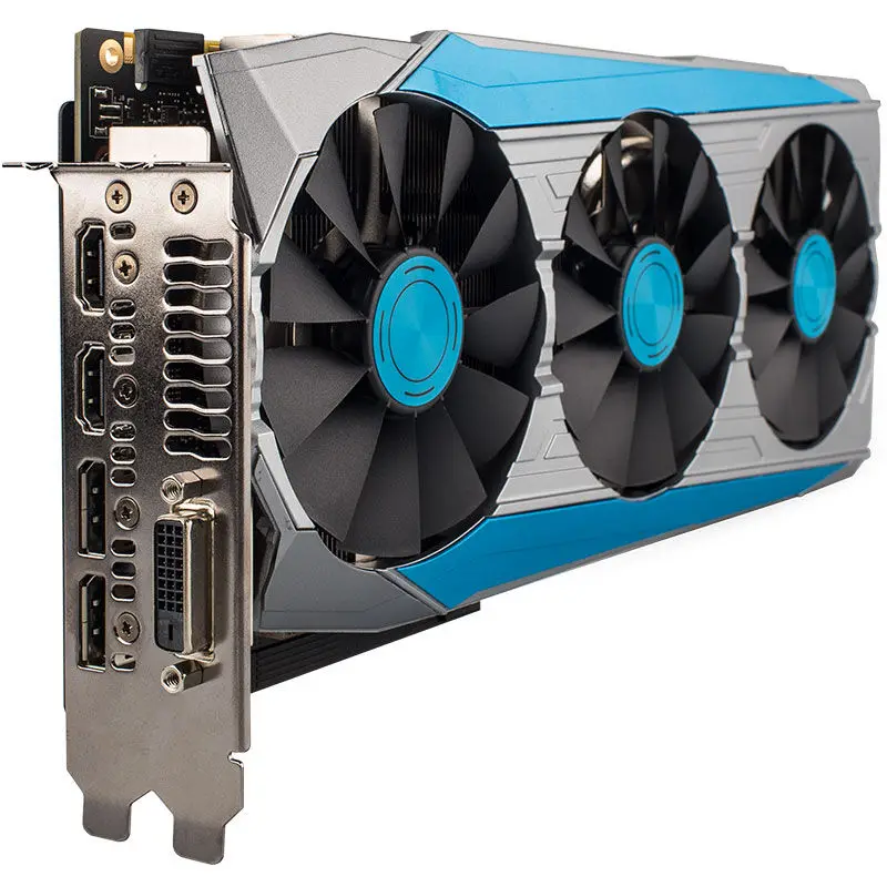 ASUS DRAGON GTX1070-O8G Топ Дракон рыцарь три вентилятора 1070 б/у 90