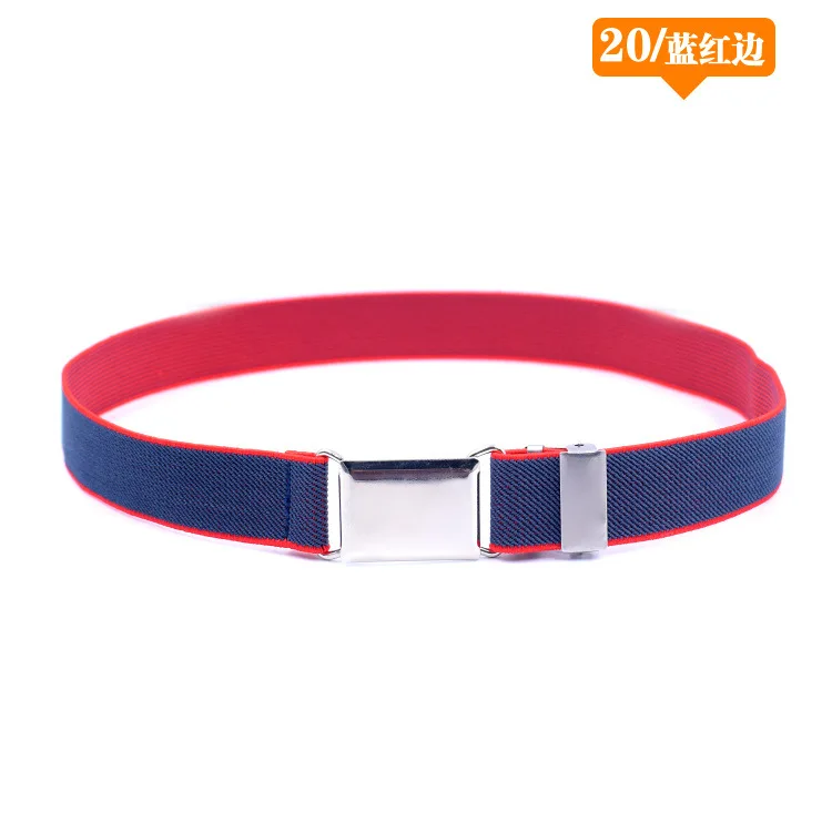 Waist Belt Детские эластичные штаны в полоску с регулируемым поясом и цветочным принтом для мальчиков и девочек - Цвет: Waist Belt