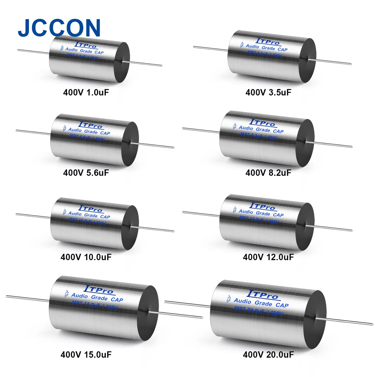 Audio Capacitor MPT MKP 400V Capacitor HIFI Axial Fever Crossover Coupling Frequency-Divided 2Pcs