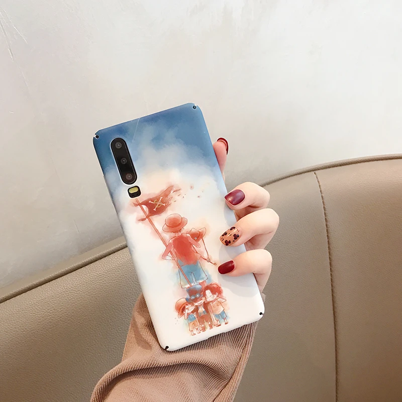 Жесткий ПК чехол для huawei P20 P30Lite Mate30Pro Nova 3 3i 4 5 5i(вид сзади) мультфильм чехол для Honor 8X 9X 10lite 20 20i V20 Y9