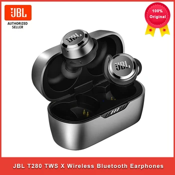 JBL T280 TWS X Wireless Bluetooth Earphones Sports Earbuds Deep Bass Headphones Waterproof Headset with Charging Case 1
