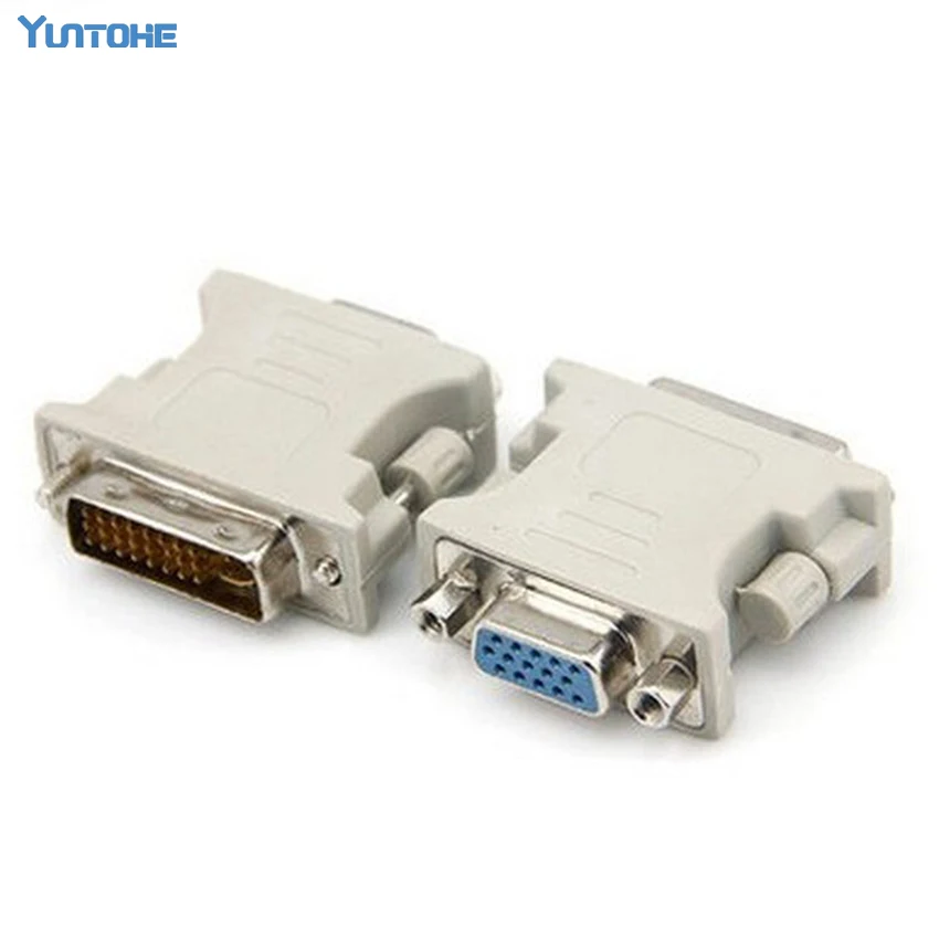 DVI 24 + 1 5 мужчина к VGA переходник с внутренней резьбой для адаптера переменного