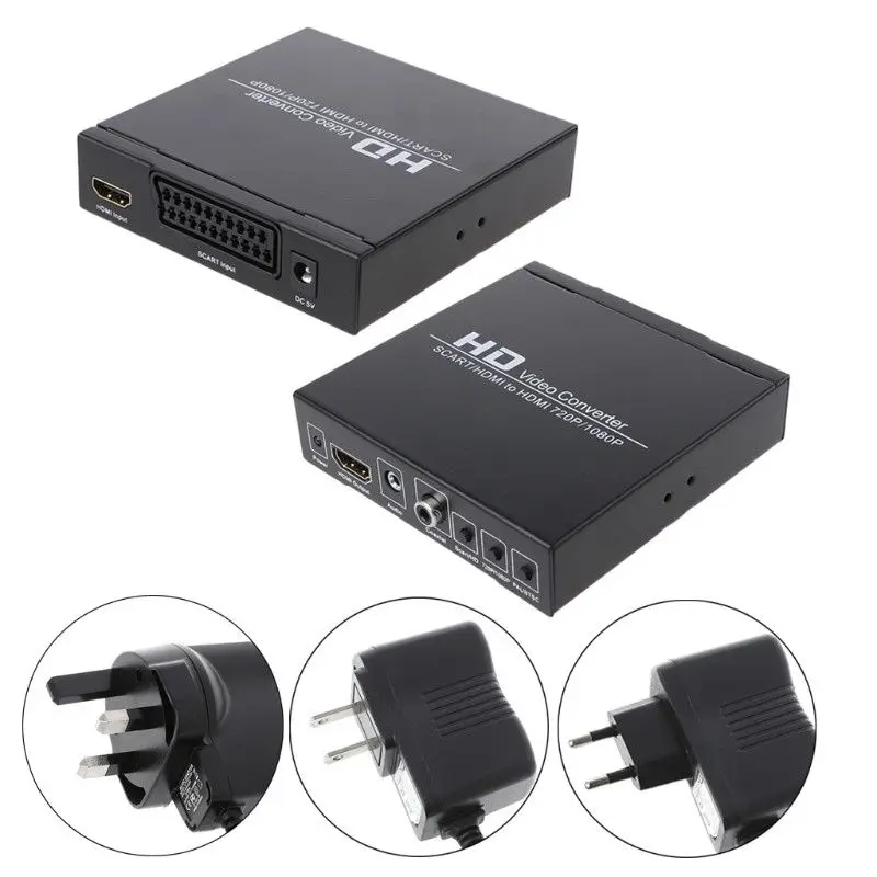 Преобразователь SCART HDMI в Full HD 1080P 3 5 мм | Электроника