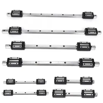 

2Pcs Liner Guide Rail High Accuracy HG15 Strong Interchangeability with 4Pcs HG15 Slide Block linear guide rail CNC Part
