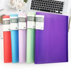 Chinese Red A4 Info Booklet 20 Pages 30 Page 40 Page 60 Page Transparent Folder Students Folder Three-Color Selectable