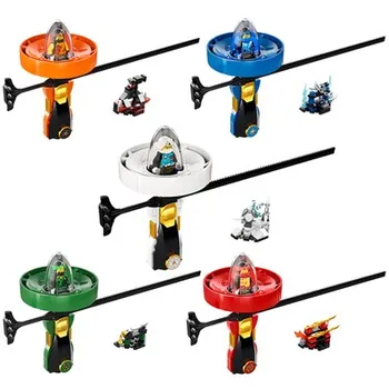 

Ninja Kai Jay Zane Figures Spinners Ninjago Spinning Top Building Blocks Compatible Lepining Bricks Educational Children Toys