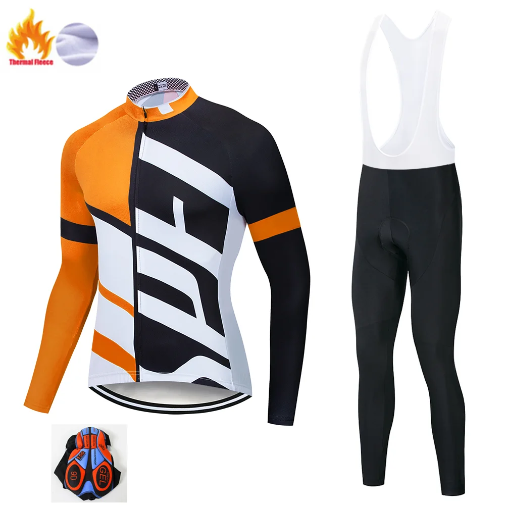 Winter suit Specializeding Велоспорт Джерси Pro Team велосипед Зимний термальный флис с длинным рукавом набор Ropa Ciclismo велосипед триатлон, Велоспорт Набор - Цвет: Winter suit