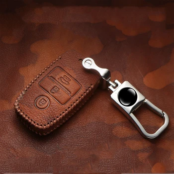 

Car Key Case Cover Protector Protection Keychain Accessories Leather For Kia Optima K3 K5 Sportage 2016 2017 2018