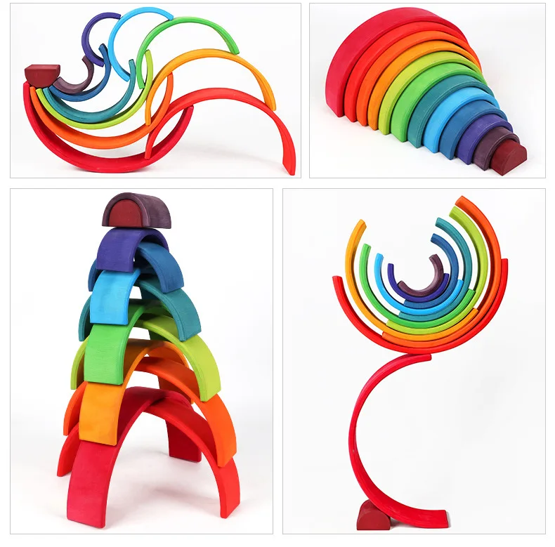 Creative Rainbow Building Blocks Best Toys For Babies