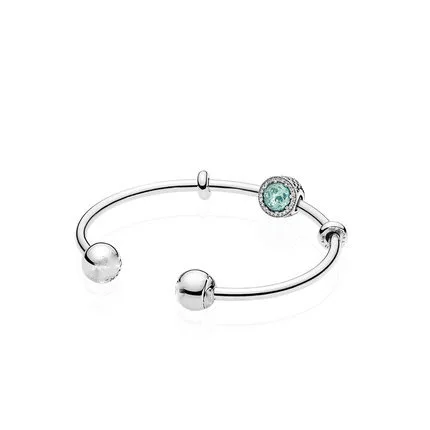 

Keris Store High Quality 1:1 100%925 Sterling Silver Green Cat-Eye Bracelet Free Shipping