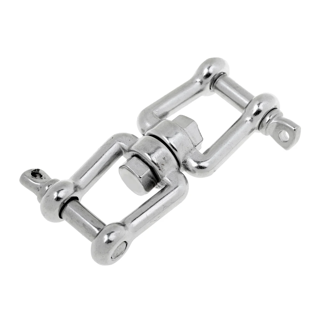 3/8' Marine Jaw Swivel Anchor Chain Ring Connector for Boat Stainless Steel