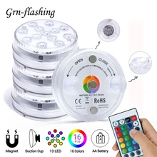 Led-Light Vase Submersible Suction-Cup Fountain Swimming-Pool Night-Lamp Garden Outdoor Pond