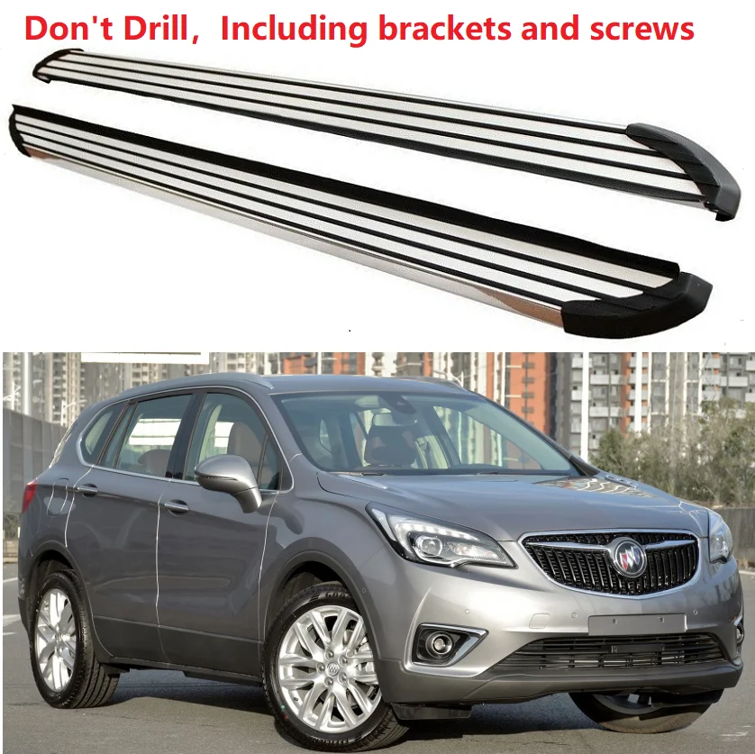Алюминий для Buick Envision Беговая доска шаг в сторону Nerf бар педаль