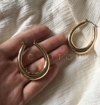 

New Geo Statement Arc Stud Earrings orecchini Party Top Rock Neat Simple Top Neat Hiphop Trendy boucle doreille bijoux gold