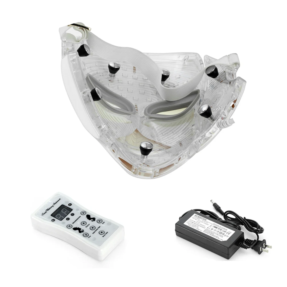 AGDOAD светодиодный косметическая маска для лица прибор для ухода за кожей 7 цветов Фотон терапия для лица устройство для приготовления маски для фототерапии Красота светодиодный маска для лица