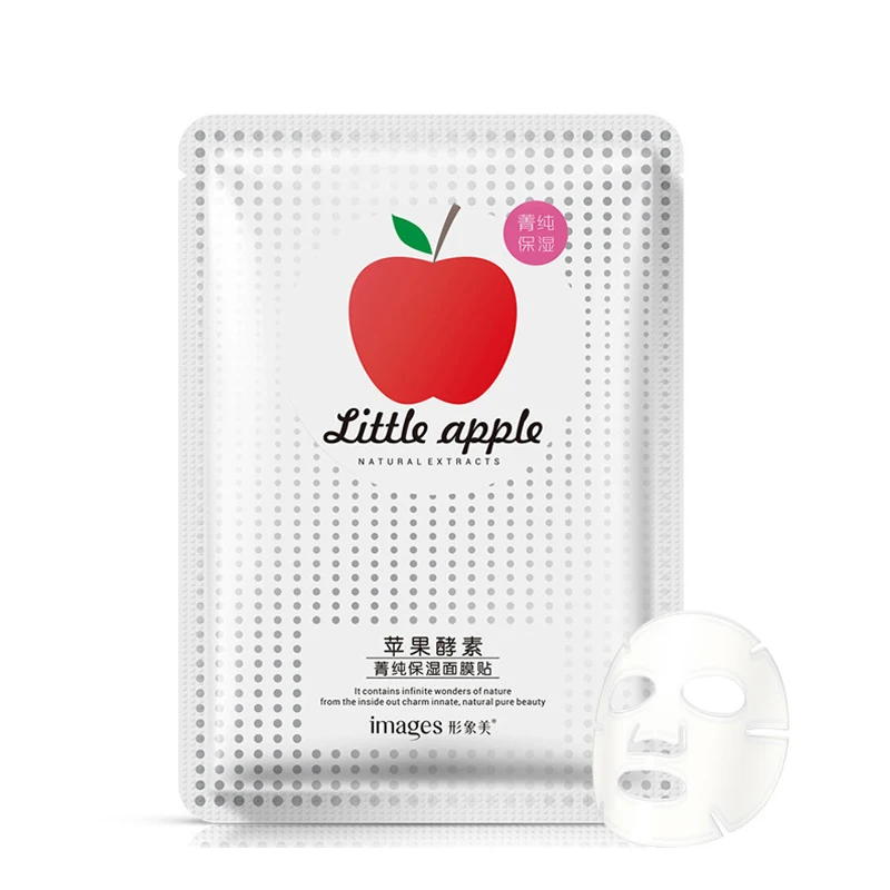 

10Pcs Images sheet mask Natural Apple Extracts Facial Mask Wrapped Mask Moisturizing Oil Control Shrink Pores Mask Skin Care
