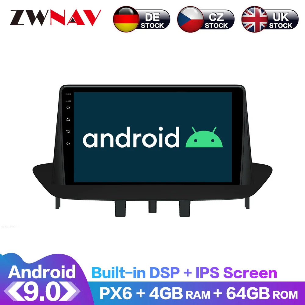 Для Renault Megane III 2009-2014 Android IPS экран PX6 DSP автомобильный без DVD GPS мультимедийный плеер