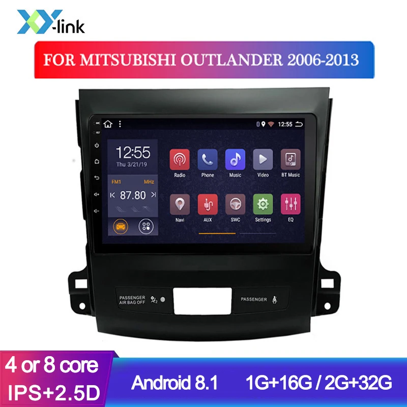 

Car accessory Multimedia player Android 8.1 Radio stereo For Mitsubishi Outlander 2006-2013 GPS Navigation system no 2 din dvr