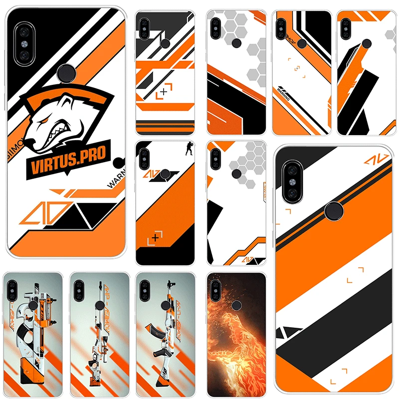 

Mobile Phone Case For Xiaomi Redmi Note 4 4X 3 5 6 7 Pro 5A Hard Cover Counter Strike Asiimov CS GO Shell