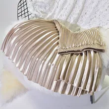 Новинка; сезон зима-осень; шикарные юбки с высокой талией в стиле ретро; плиссированные модные женские юбки Ulzzang