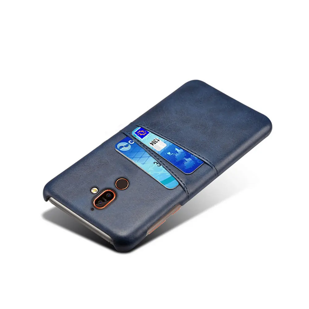 SCK кожаные держатели для телефонов для Nokia 7 Plus 7 Plus чехол тонкий гибридный жесткий чехол для телефона